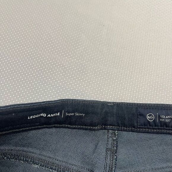 NWT Adriano Goldschmied Super Skinny Legging Ankle Dark Wash Denim Jeans Size 25 - Picture 8 of 13